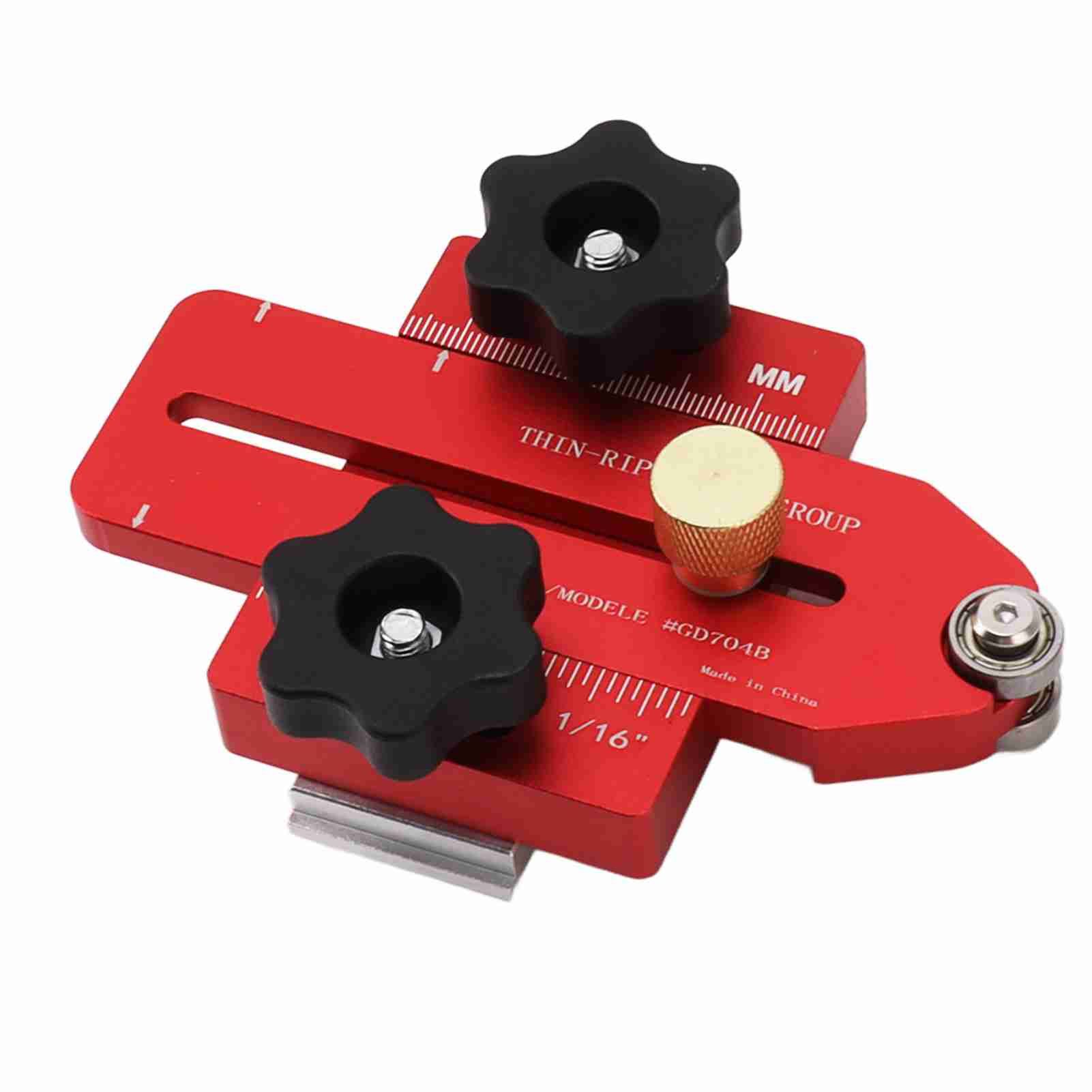 Woodworking Table Saw Jig Aluminum Alloy Router Table Band Saw Jig Guide for Repeat Narrow Strip Cuts — image 5