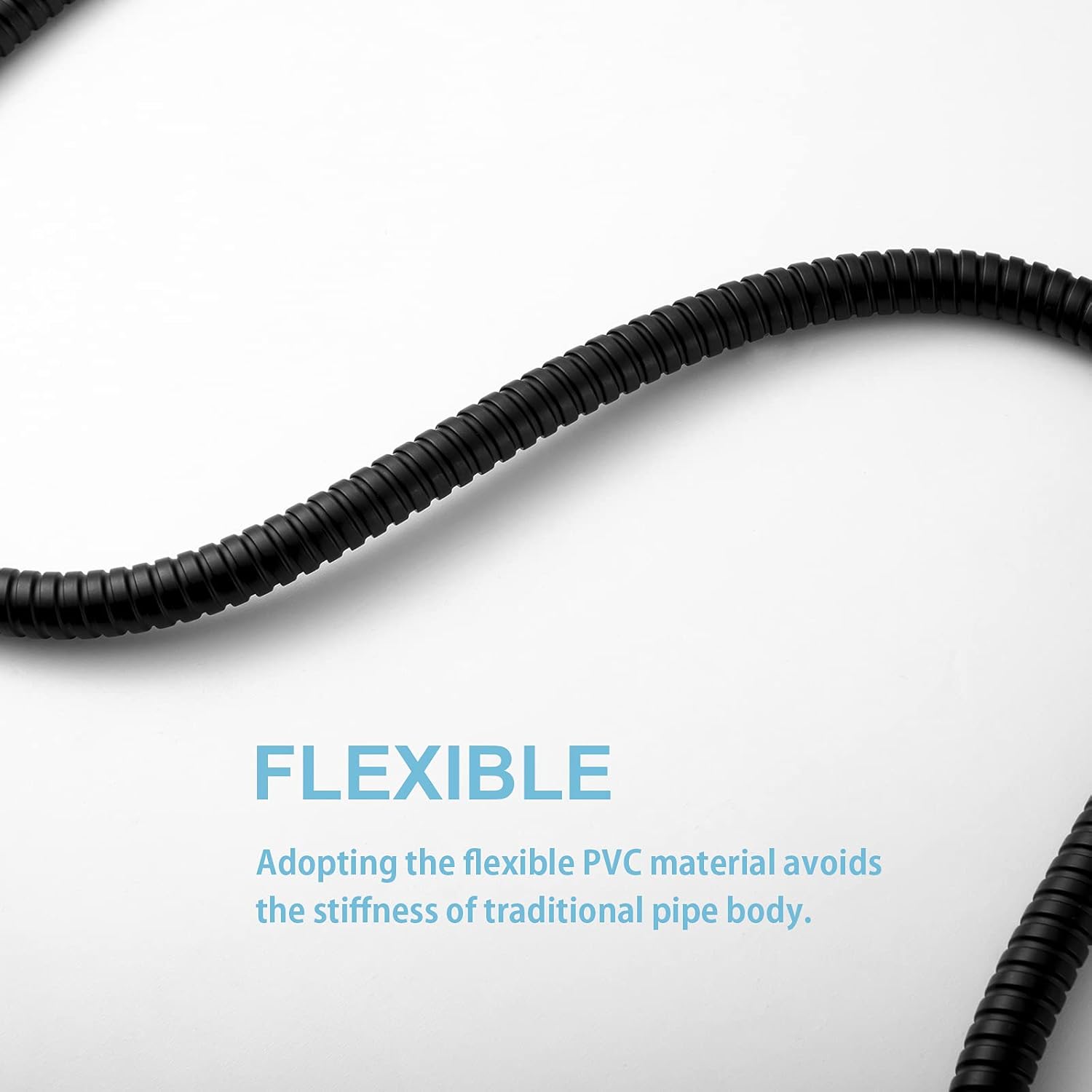 Shower Hose, Kink Free Stainless Steel Shower Hose Attachment Electroplating Handheld Shower Head Hose Flex Hoses Extension with Brass Insert & Nut for Pet — image 5