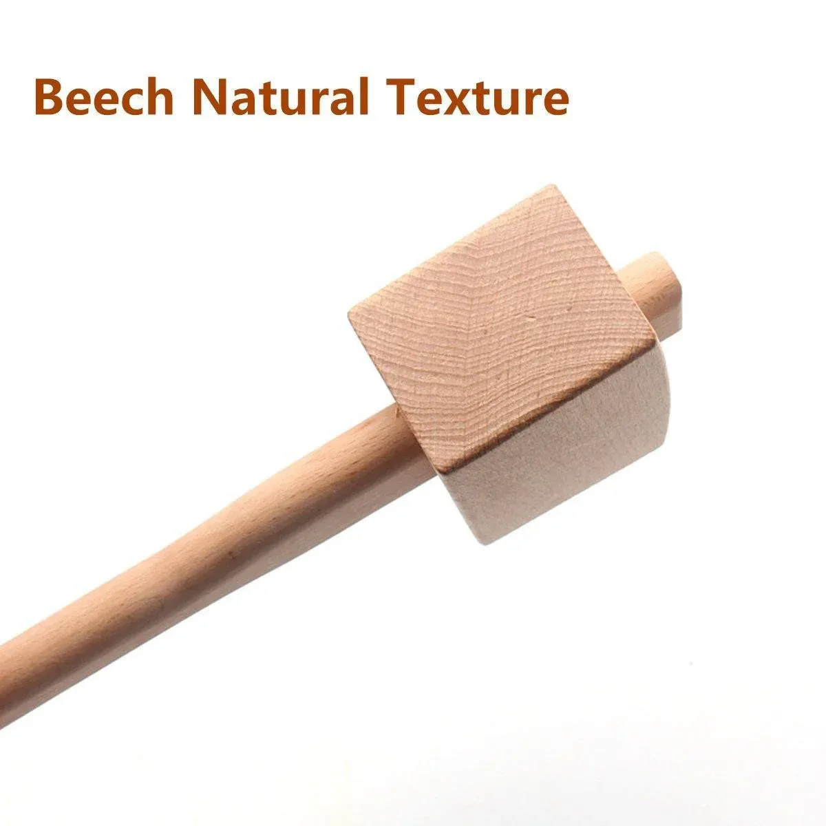 DIY Leather Craft Tools Square Solid Wood Hammer Mallet for Leatherworking — image 6