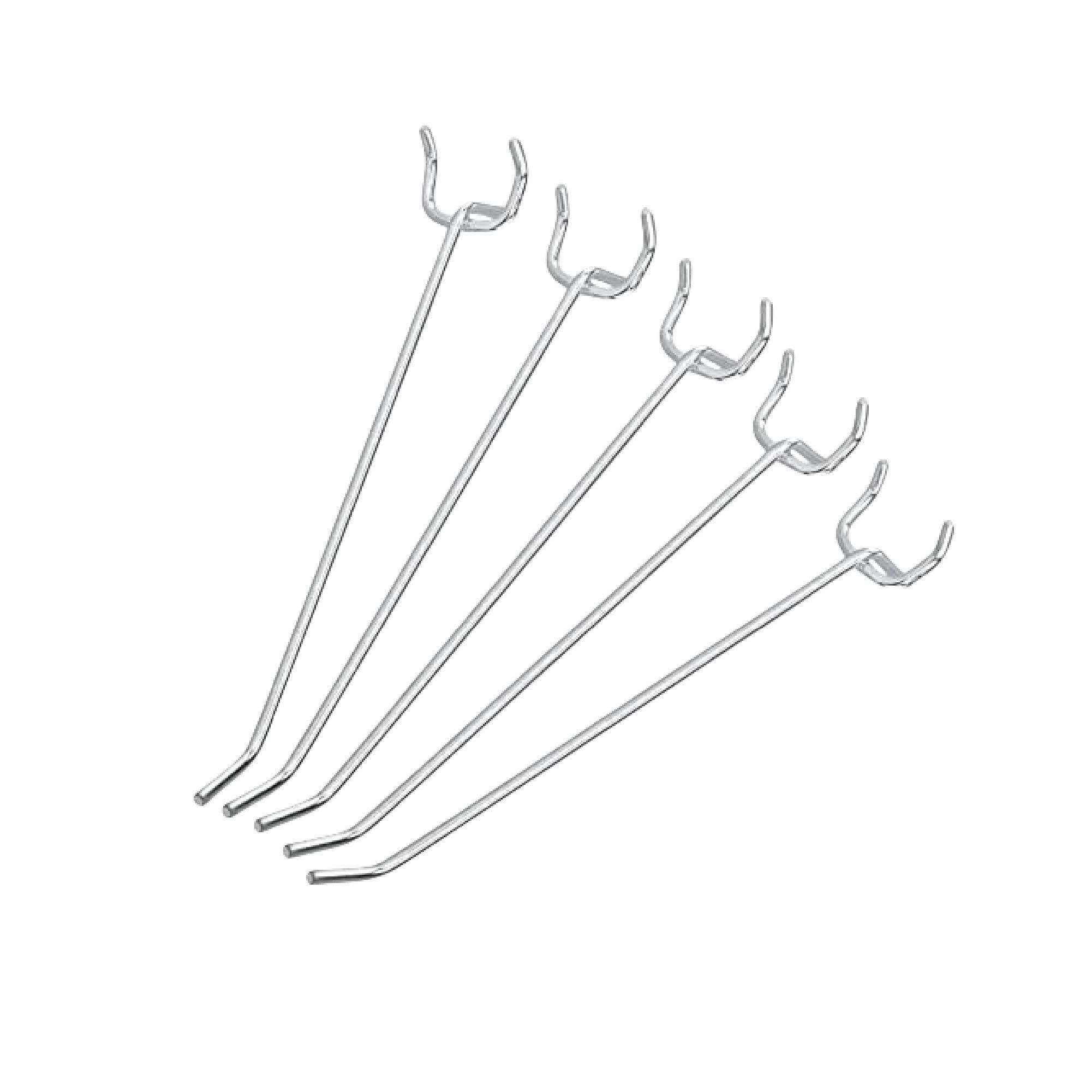 6” Pegboard Hook Organizer Kit, 50 Pack, Hanging Hooks Set for Garage Organization, Great for Wall Hanging and Shelving