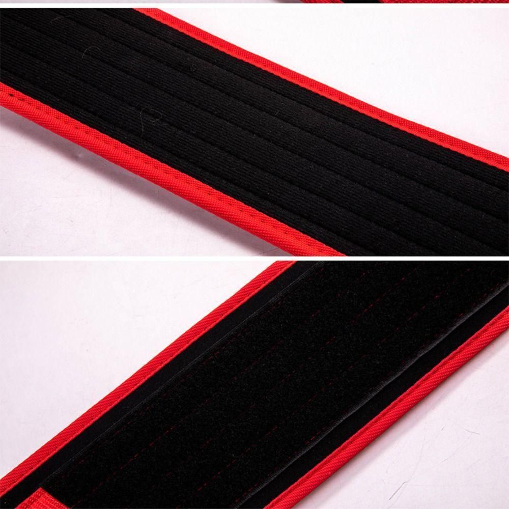 Weightlifting Belt Fitness Belt For Bodybuilding Powerlifting Cross Training -Red M โ image 5
