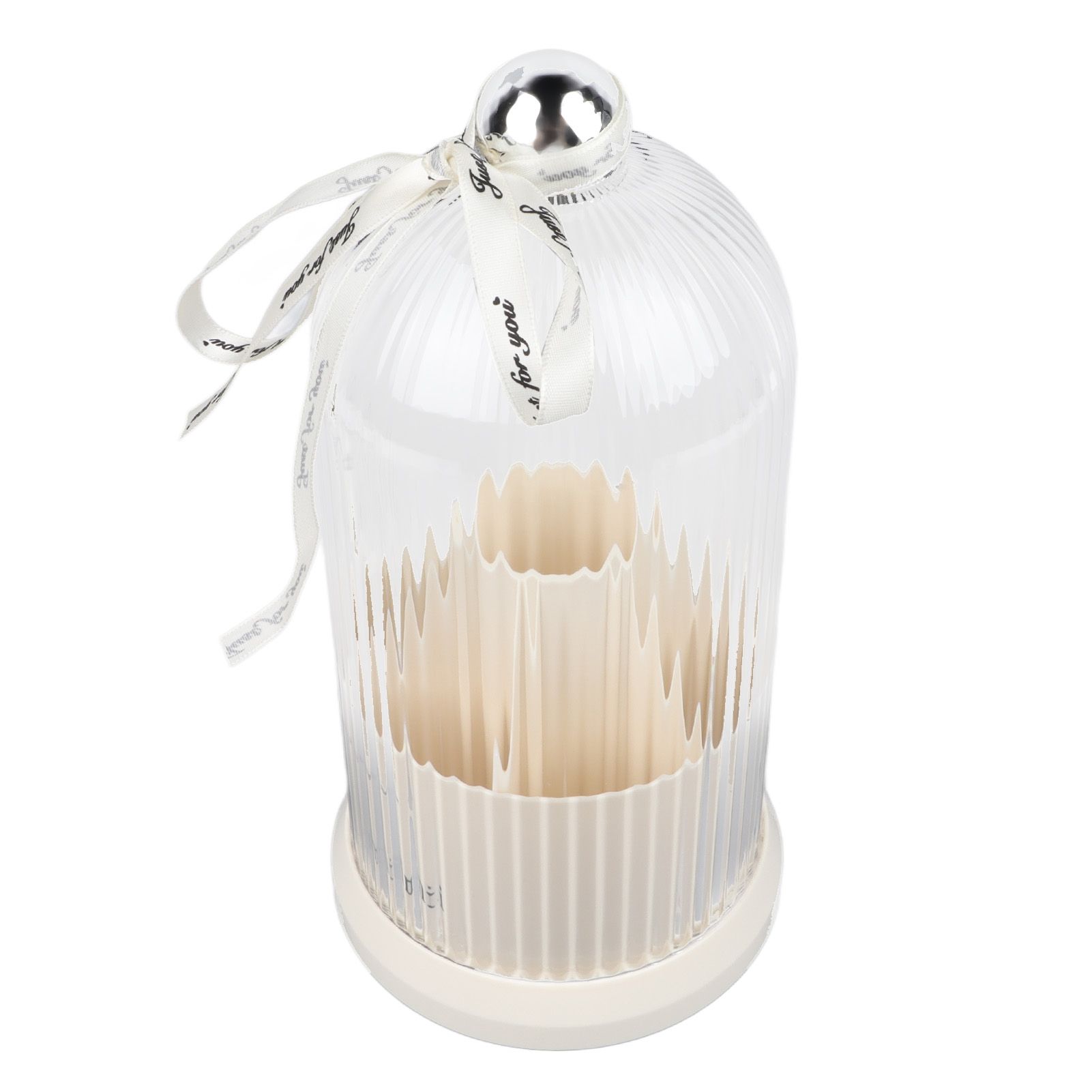 Makeup Brush Storage Holder 360 Degree Rotatable Makeup Organizer Dustproof Waterproof Holder for Lipstick Cosmetic Milky White — image 5