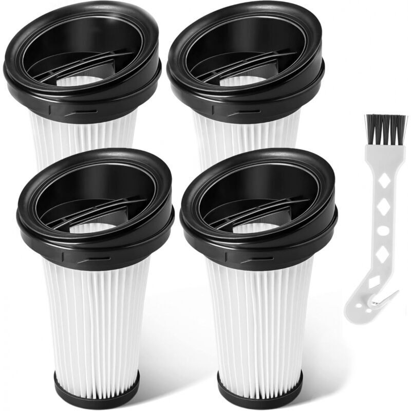 4-pack replacement filters for Rowenta X-pert 3.60 X-Pert 160 RH72xxx RH6921WO RH6933WO RH6971WO RH6974WO cordless vacuum cleaner ZR005202, DEBUNS