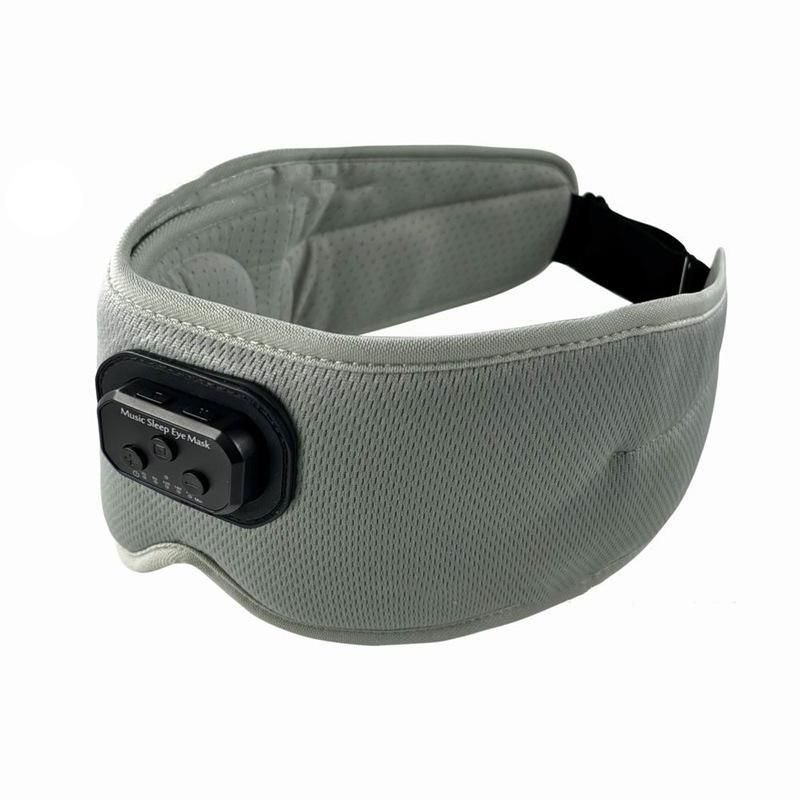 Sleep Mask Eye Mask White Noise Sleep Headphones Wireless 5.2 Bluetooth Music Sleeping Eye Mask -Black — image 2