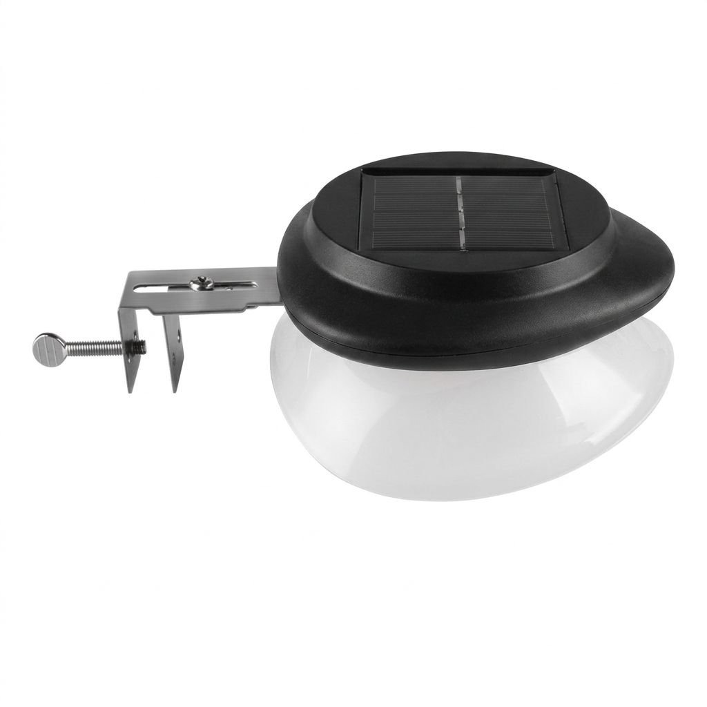 Solar Powered Fence Light with Durable ABS+PC Housing, Monocrystalline Silicon Panel, and Adjustable Mounting Clip for Outdoor Garden, Patio, Deck, and Walkway — image 3