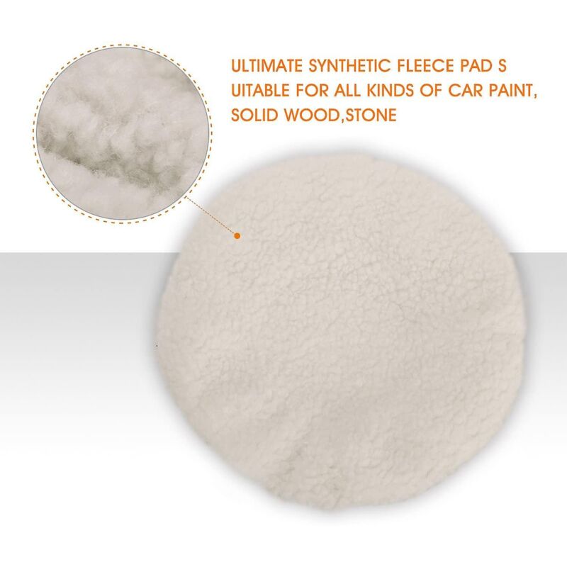 Polishing Bonnet, 5 Pieces (230-250Mm) Polishing Bonnets Electric Bonnets For Car Wool Bonnet Waxing Pads For Most Car โ image 3