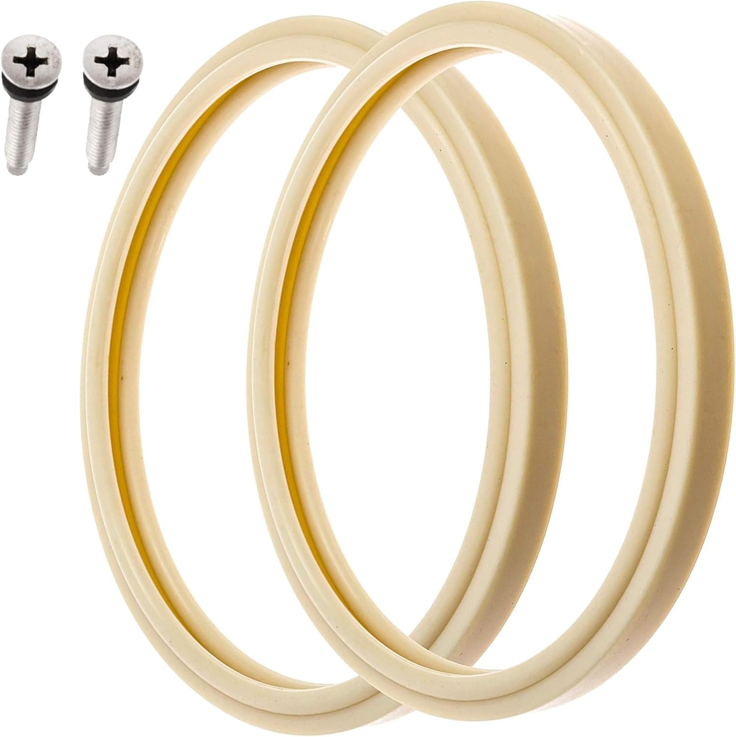 (1 Set) 8 3/8" Pool Light Lens Gasket and Stainless Pilot Screw - Exact Replacements for Pentair 79101600Z and 79104800 - Compatible with Pentair IntelliBrite