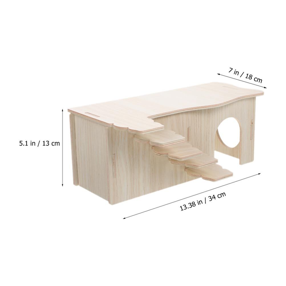 Multi-Storey Small Animal Mechanism Wooden House Small Pets Exercising Toy Wooden Cage Tube Toy Hamster Maze Toy Dwarf Hamsters — image 3