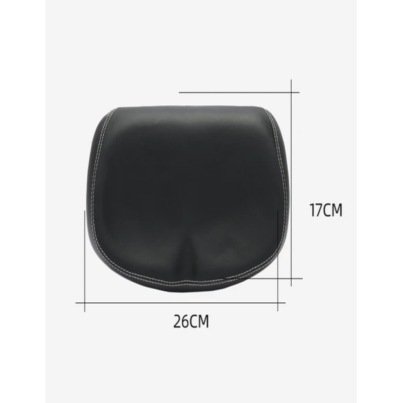 Wide Comfort Bike Seat, Nonslip Waterproof Shock Absorbing Bicycle Saddle (Black) — image 2