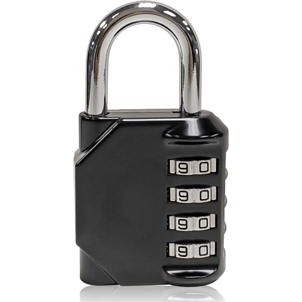 4 Pack Combination Lock, 4 Digit Combination Padlock, Outdoor Waterproof Padlock for School Gym Locker Lock, Padlocks with Code, Sports Locker Luggage Locks