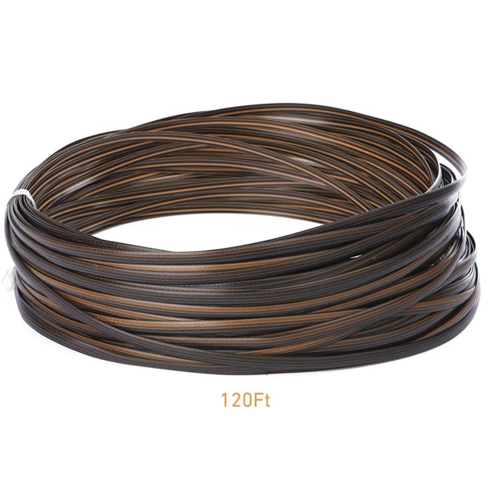 120Ft Wicker Repair Kit, Rattan Patio Chair Sofas Furniture Repair Supplies, Coffe Brown Exlong Weaving Webbing Replacement Part for Outdoor Lawn