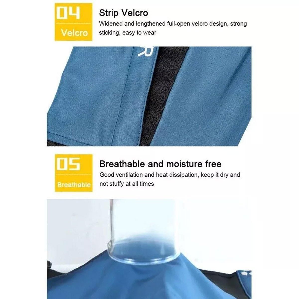 Waterproof Gaiters Snowproof Sandproof Leg Cover Hiking Skiing Outdoor Gear - Blue-L — image 6