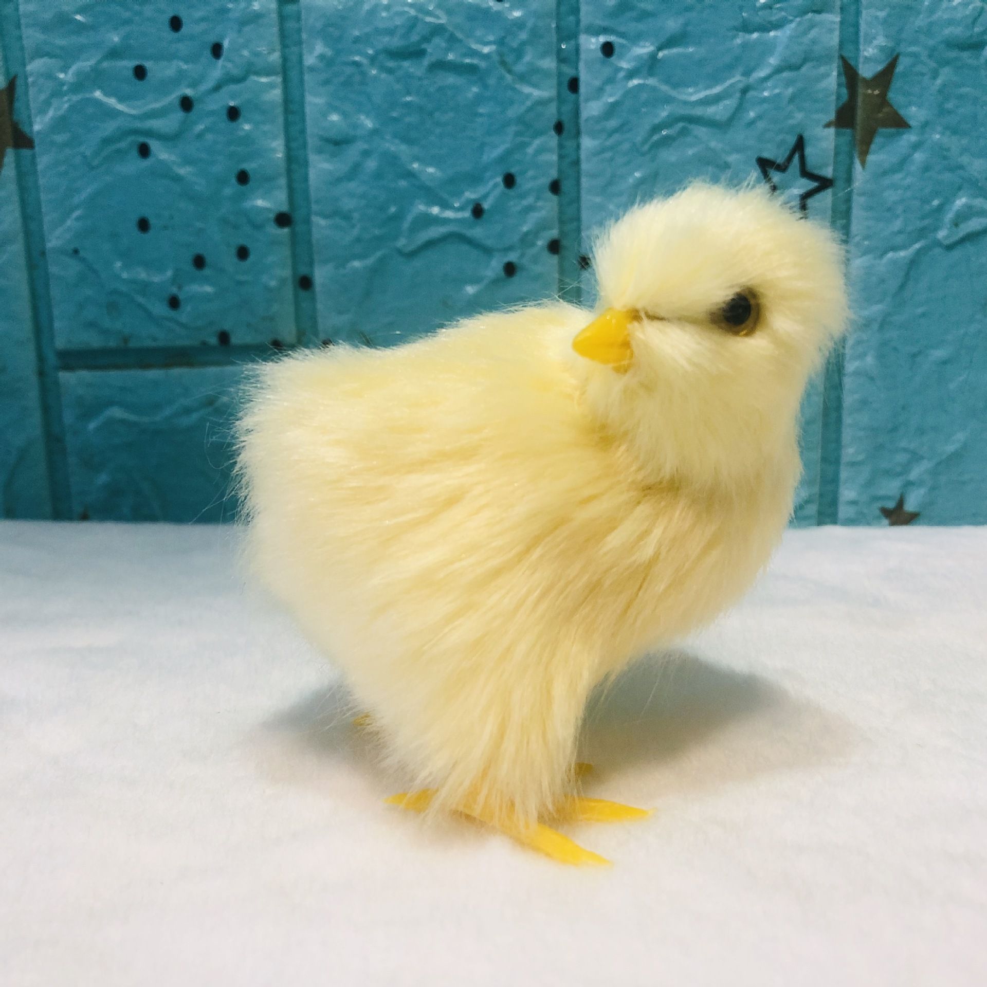 4 Pcs Realistic Plush Little Chick Figurine Lifelike Furry Animal Toy Simulated Chicken Sound Photography Props Easter Chicks โ image 3