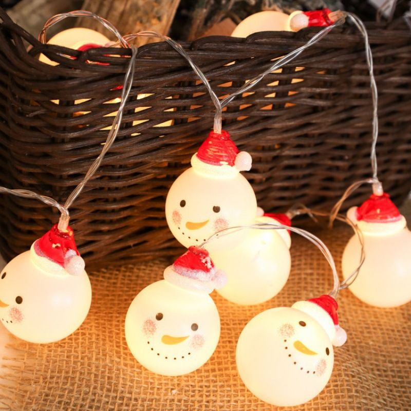 Christmas String Lights Snowman String Lights Waterproof Fairy Christmas Lights Battery-Powered Decoration โ image 3