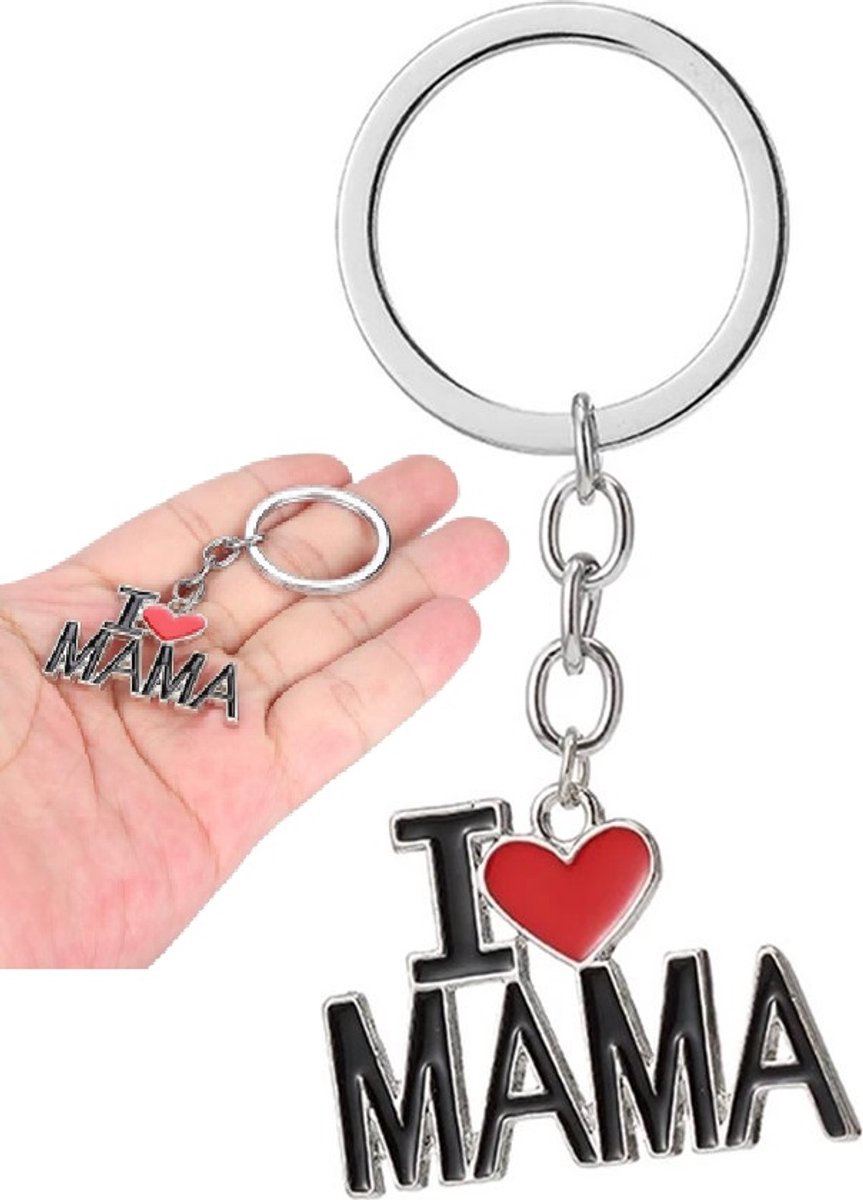 Keychain I Love Mom I Mother's Day Gift I Keychain Mom I Key Holder I Gift I Silver