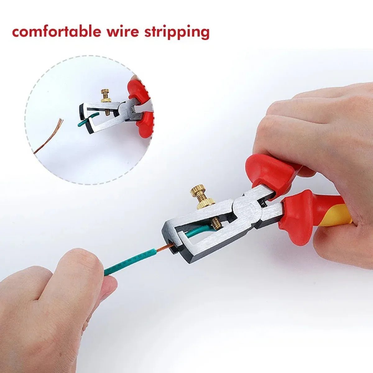 Wire Stripping Pliers Provide Comfortable Grip and Effortless Cutting Durable — image 6