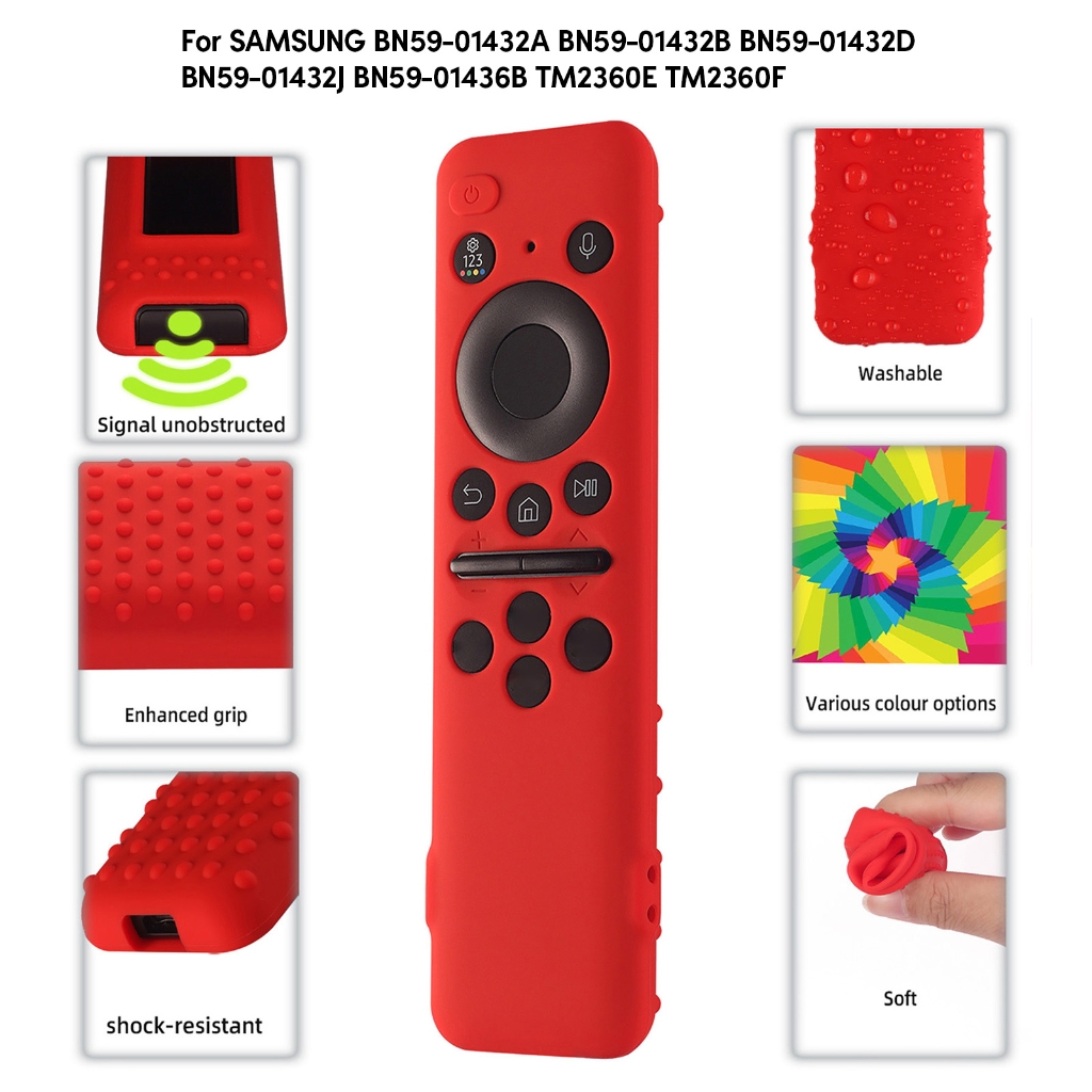 Stylish Protection for BN59 01432A TV Remote Control Shockproof Sleeves in Multi-Colored Bag 0.03 Black โ image 2