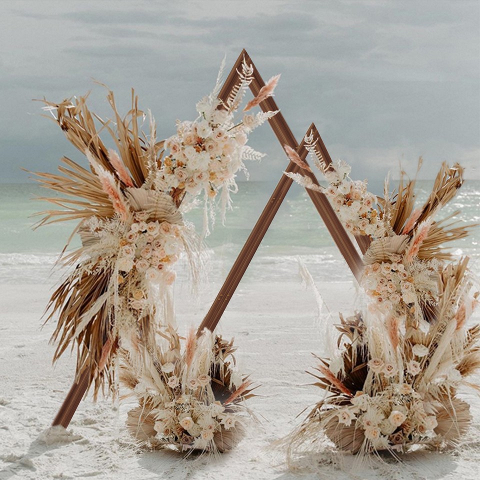 Set of 2 Nesting Wood Wedding Arch Huge Decorative Garden Wedding Backdrop Stand โ image 4