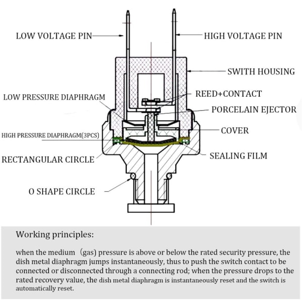 Air Compressor Switch Replacement Compatible with Air Pressure Systems — image 4