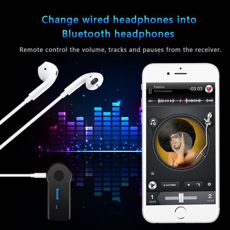 New 1Pc Wireless Bluetooth To Aux 3.5Mm Audio Stereo Car Music Receiver Au Stock โ image 4