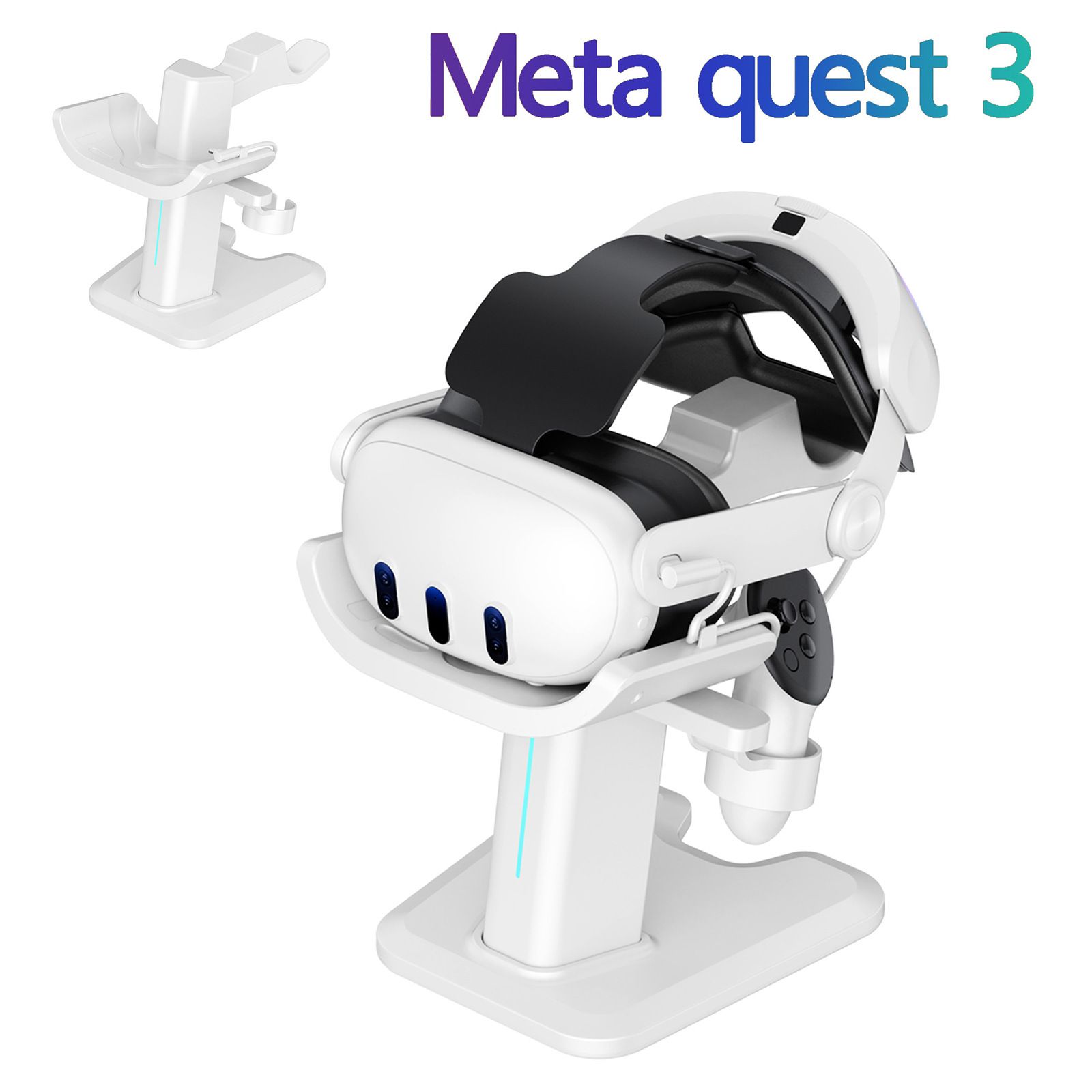 VR Display Stand Compatible with Headset Controllers Desk Stand Organizer, Charging Dock Station for VR Headset Accessories โ image 3