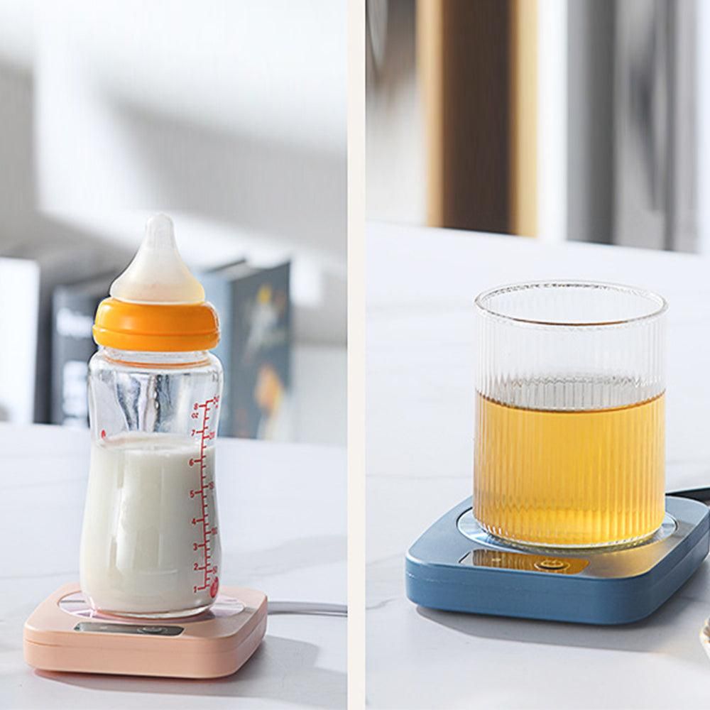 Electric Coffee Mug Warmer Milk Food Hot Plate Cup Warmer for Home Office Blue — image 3