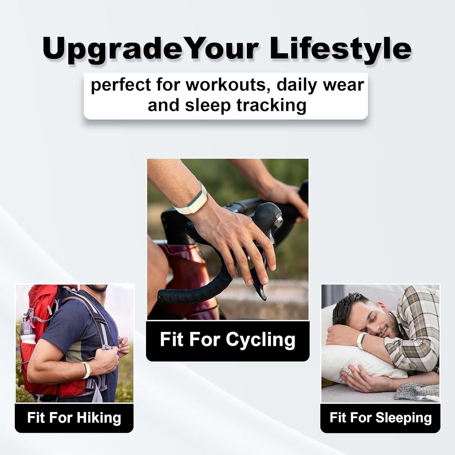 Nylon Replacement Band, Compatible with Amazfit Helio Strap – Adjtable, Breathable Sport Wristband for Fitness Tracker, Comfortable for All-Day Wear — image 6