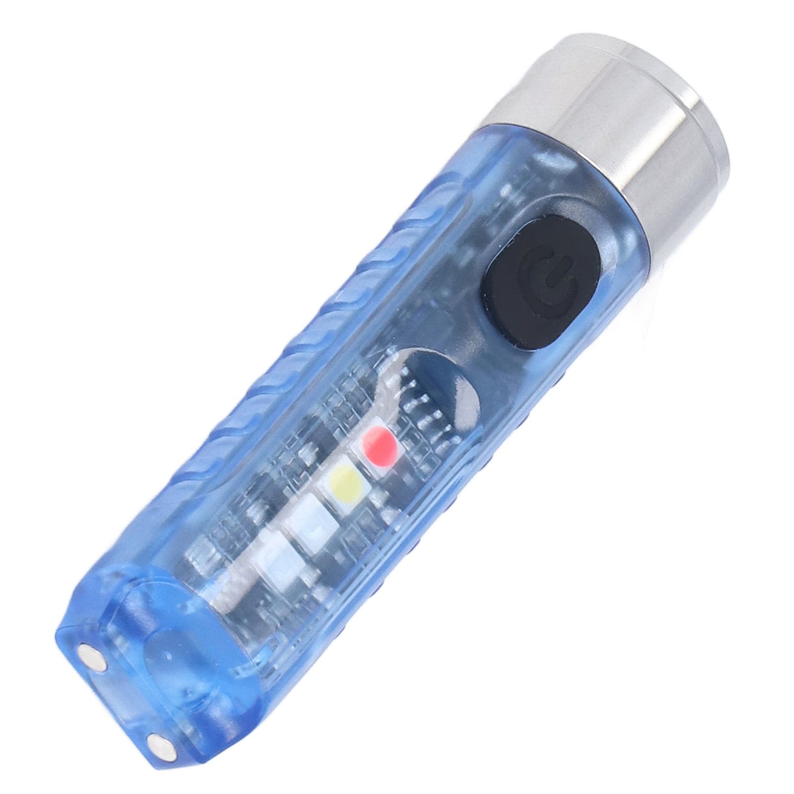 Keychain Flashlight 10 Lighting Modes 5LED TYPE C Fast Charging IP65 Waterproof Portable Keychain Light with Magnetic Base Blue — image 5