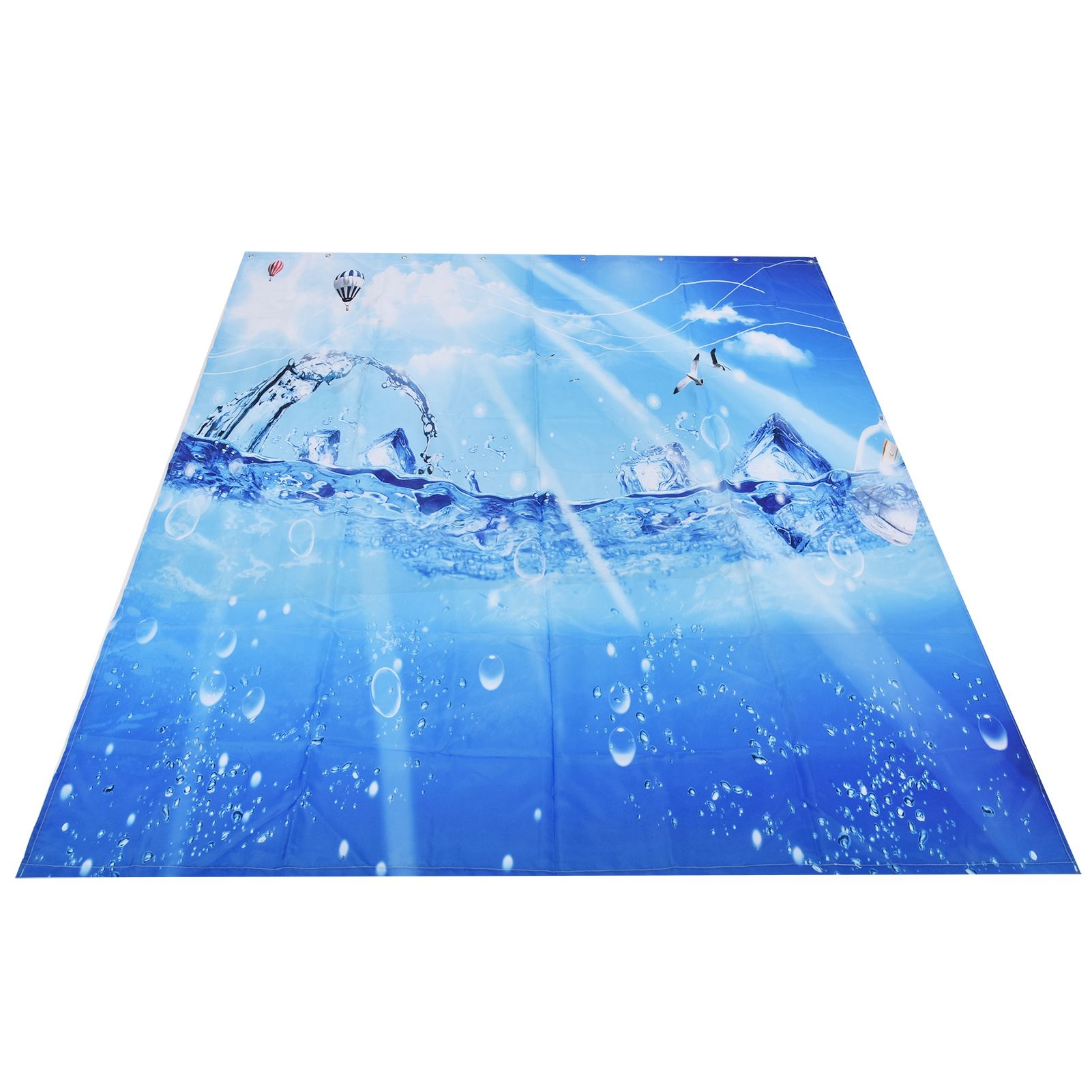 Shower Curtain Polyester Fiber Waterproof Colorful Printing with 12pcs Hook for Home Bathroom180x 200cm โ image 4