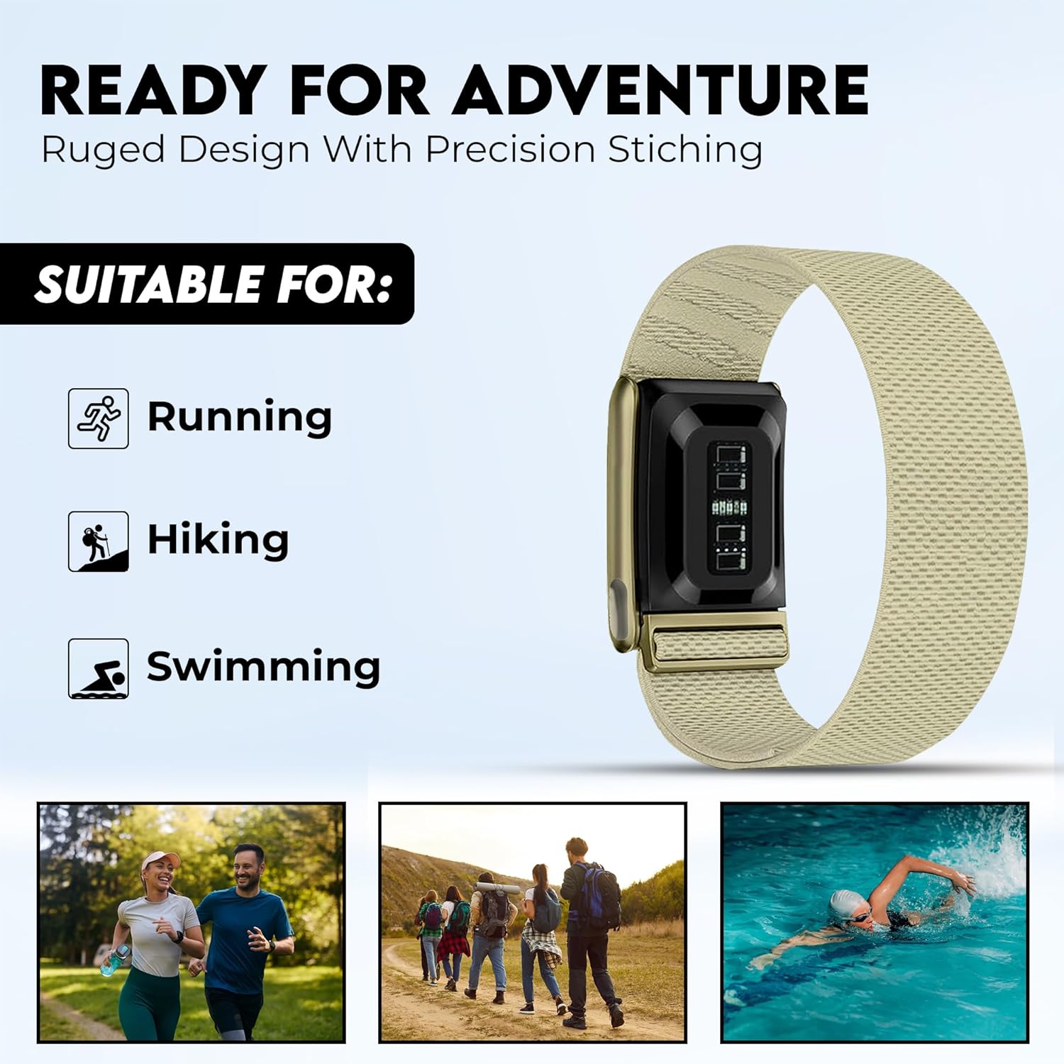 Ultra-soft Nylon Sport Band Compatible with WHOOP 5.0, One, Peak, and Life | Breathable, Durable & Secure Fit Strap | NOT for Gen 4 — image 5