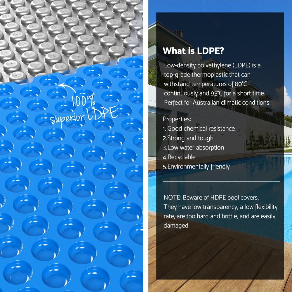 Aqua Buddy Pool Cover 600 Micron Solar Heat Blanket LDPE 10.5x4.2m w/ 5.55m Roller โ image 6