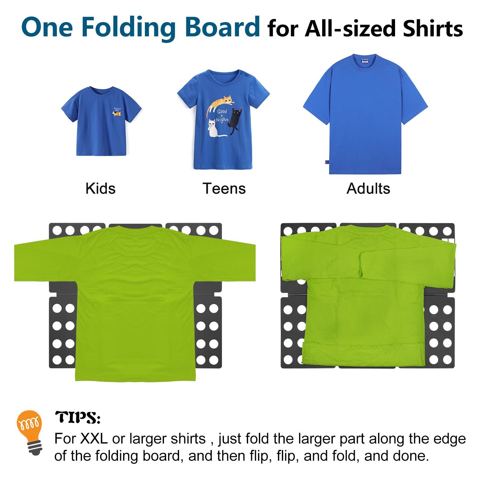 Shirt Folder Clothes Folding Board Shirt Folding Board t Shirts Clothes Durable Plastic Laundry folders — image 4