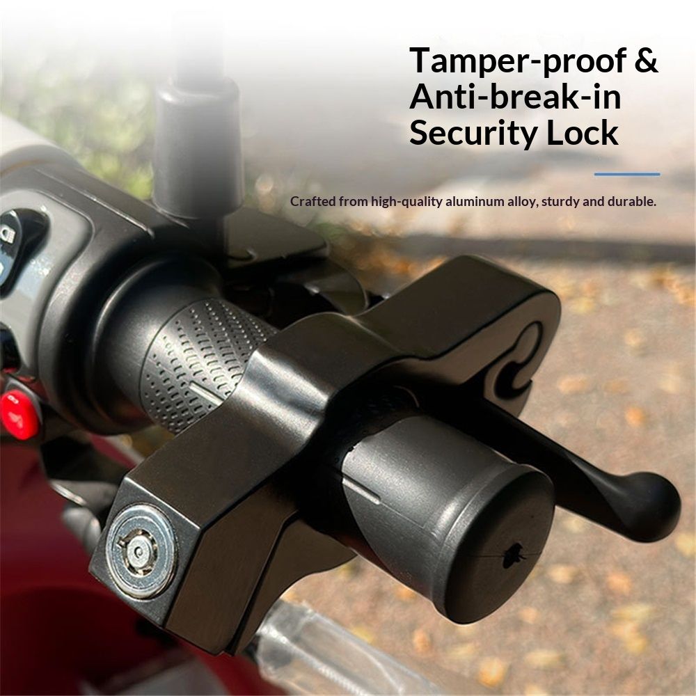Lock Motorcycle, Heavy Duty Anti Theft Adjustable Bike Handlebar Lock with 2 Keys Protect Your Motorcycle (black) โ image 2