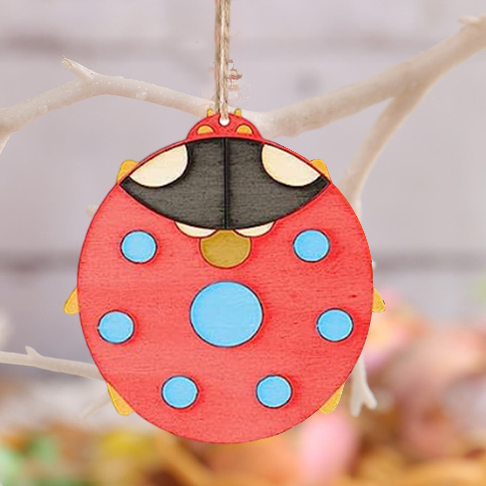 60Pcs Wood Cutouts Ornaments for Crafts Butterfly Flower Unfinished Wooden Slices DIY Paint Crafts Blank Hanging Embellishment for Painting Spring Holiday โ image 6