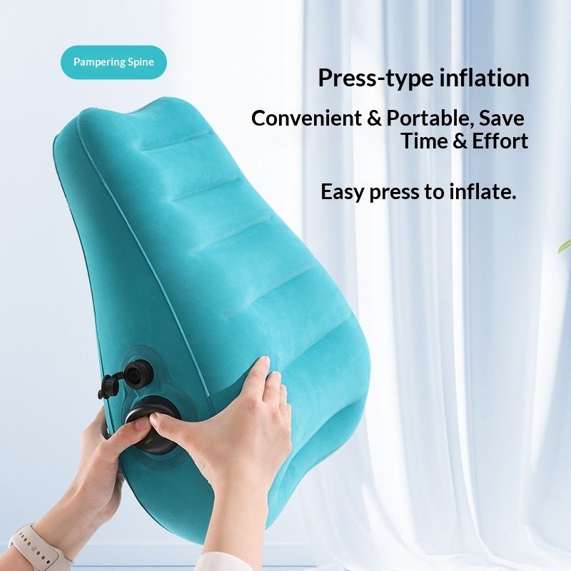 Inflatable Lumbar Support Pillow for Travel Seat and Office Chair, Back Support Pillow for Airplane Travel and Car, Lumbar Pillow for Lower Back Pain Relief โ image 4