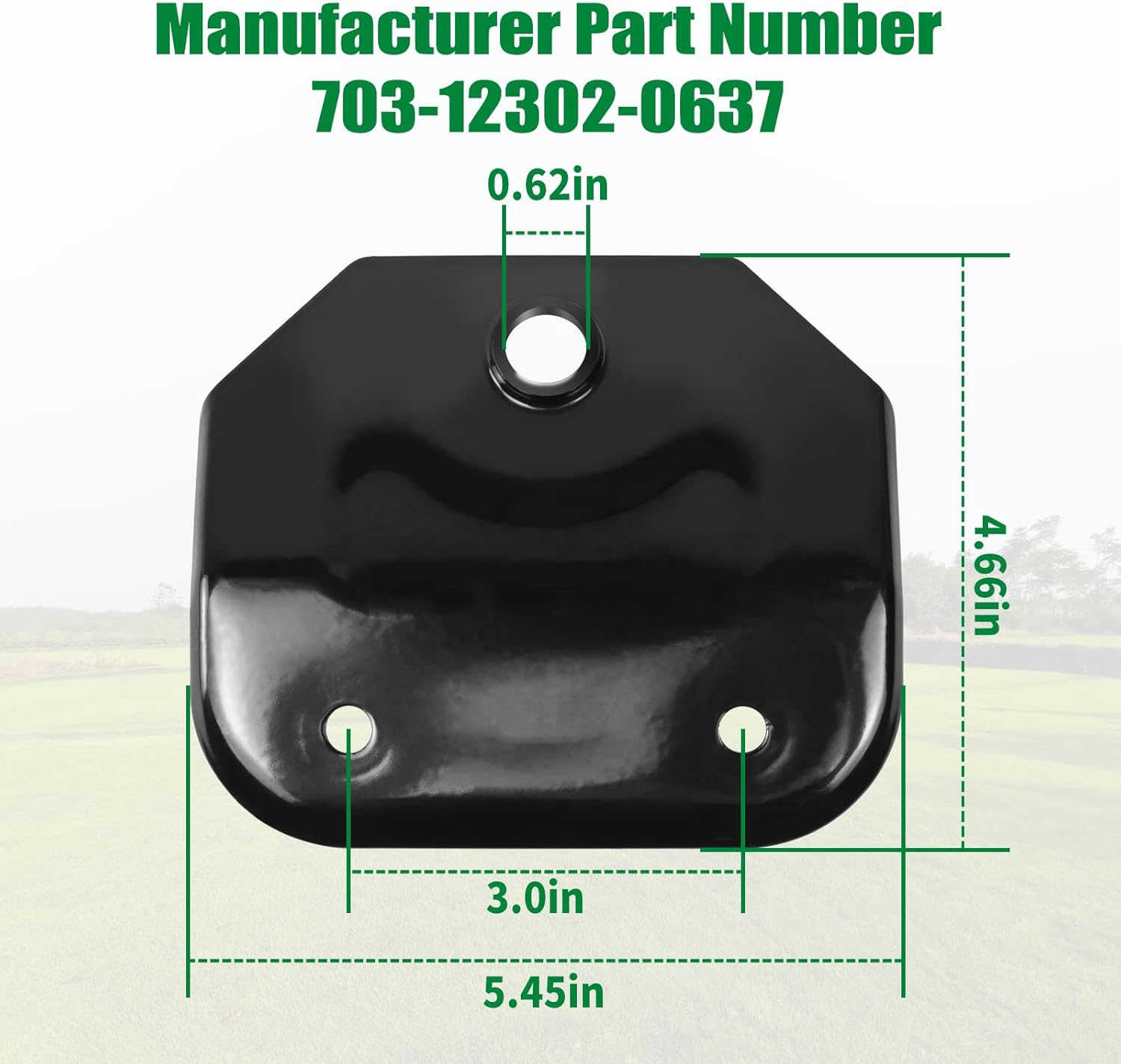 703-12302-0637 Hitch Plate Compatible with Cub Cadet ZT1 ZT2 ZT3 Heavy Duty Zero Turn Mower, Universal Towing Kit Fit for C-ated Ultima 42 46 50 54 & Lawn — image 3