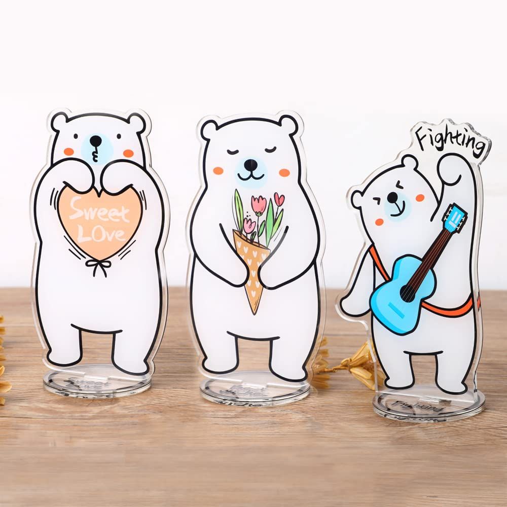 Set of 3 White Photo Holder, Table Picture Display Clip Stand for Picture Memo Cards Paper Note Postcards Place — image 2
