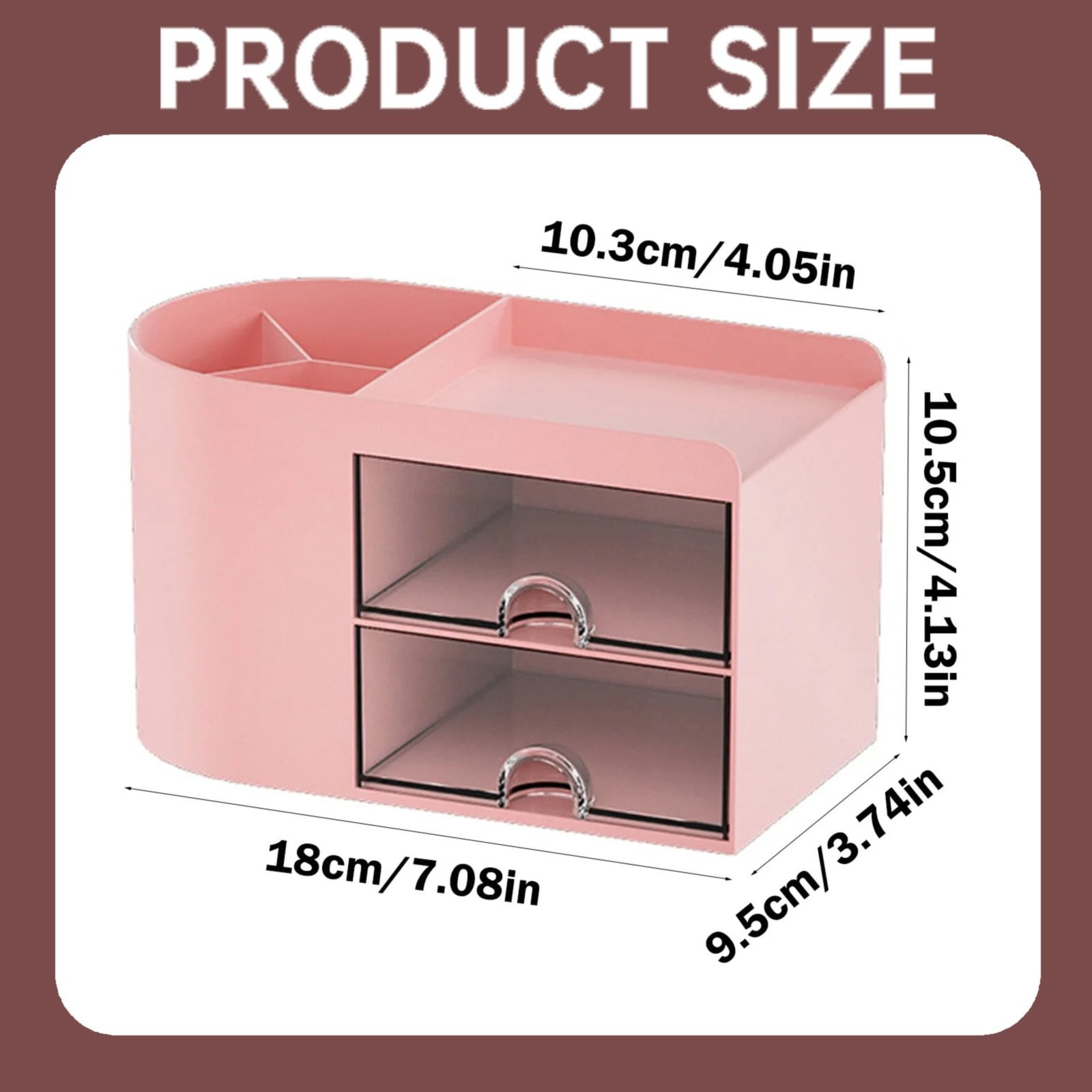Rectangular Empty torage Box, Plastic Pencil Case, Clear Storage Container for Pencil,Crayon,Sticker,Cosmetics, 1 Pcs, 5.24x2.44x0.98 7.08" x 3.74" x 4.13" โ image 3