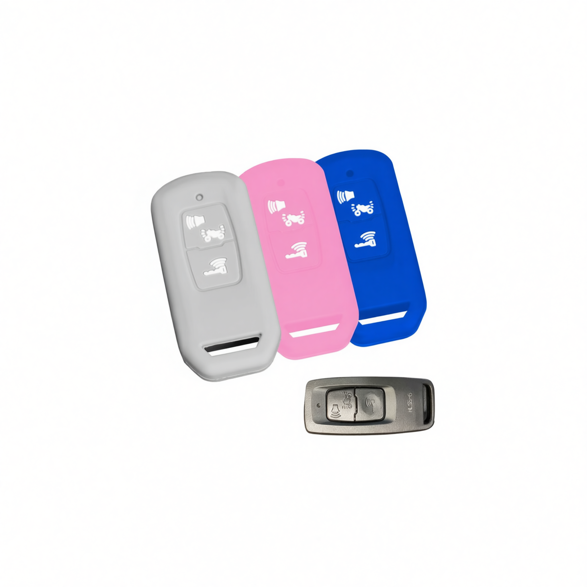 Color My Life Silicone Key Bag for Honda PCX160. Orange white label โ image 6