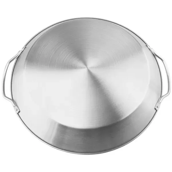 Stainless Steel Turkey Roaster Pan with Handles for Outdoor BBQ Picnic and Home Grilling Silver 35 × 4 cm — image 5
