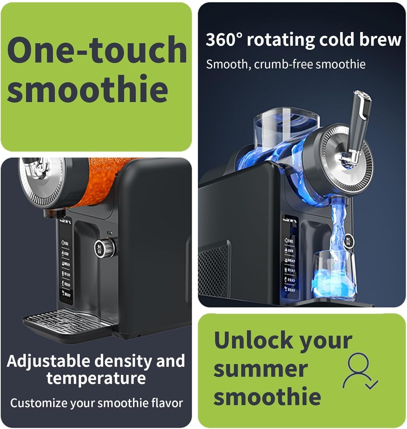 Slushie Machine for Home, No Ice Needed Frozen Drink Maker with 6 Preset Modes, 1.8L Capacity, LED Display, Self-Cleaning, Ideal for Margaritas, Milkshakes — image 5