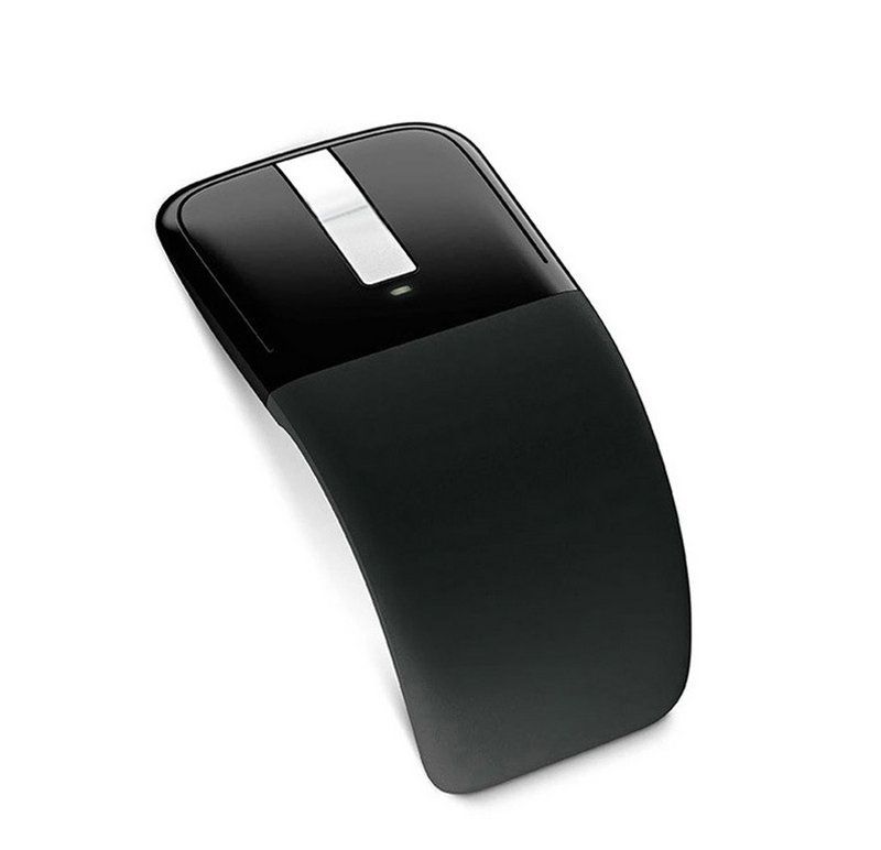 Wireless Mouse Portable Foldable Optical Mouse Ergonomic Wireless Gaming Mouse with USB Receiver Office Tools Black — image 4