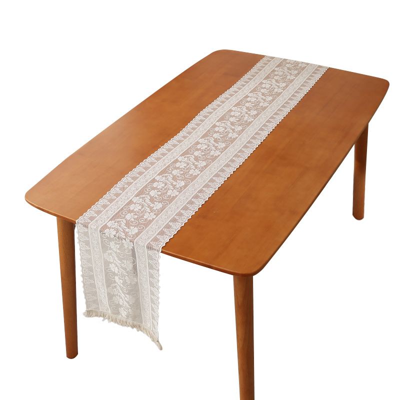 Rustic Table Runner Cotton Linen Table Decoration for Holiday Party, Farmhouse Table Runners, Wedding and Dining Decorations