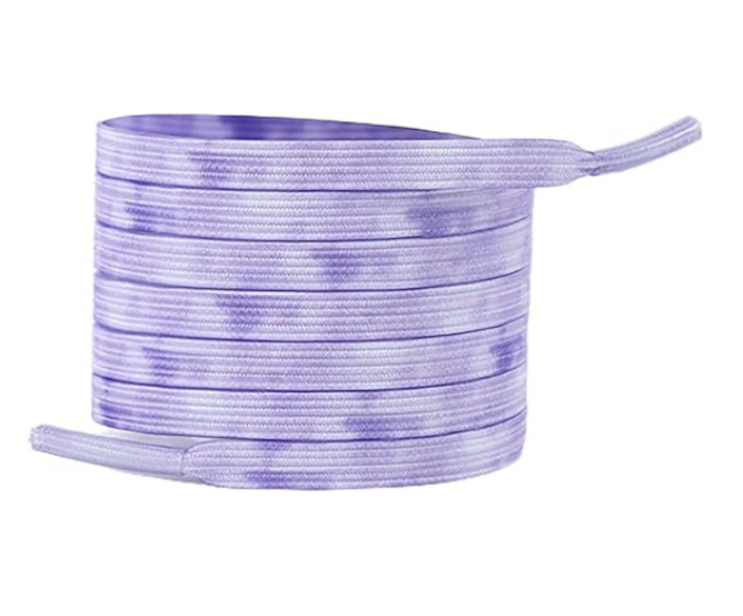 2 Pairs No-Tie Elastic Shoelaces for Sneakers and Running Shoes, Stretch Lock Laces for Quick, Comfortable Everyday Wear, Blue,Purple — image 4