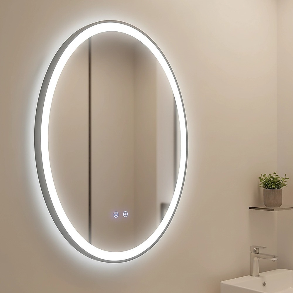 Oval Mirror LED Anti-Fog Illuminated Bathroom Living Room โ image 2