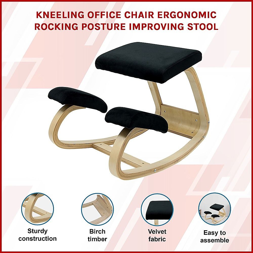 Kneeling Office Chair Ergonomic Rocking Posture Improving Stool โ image 5