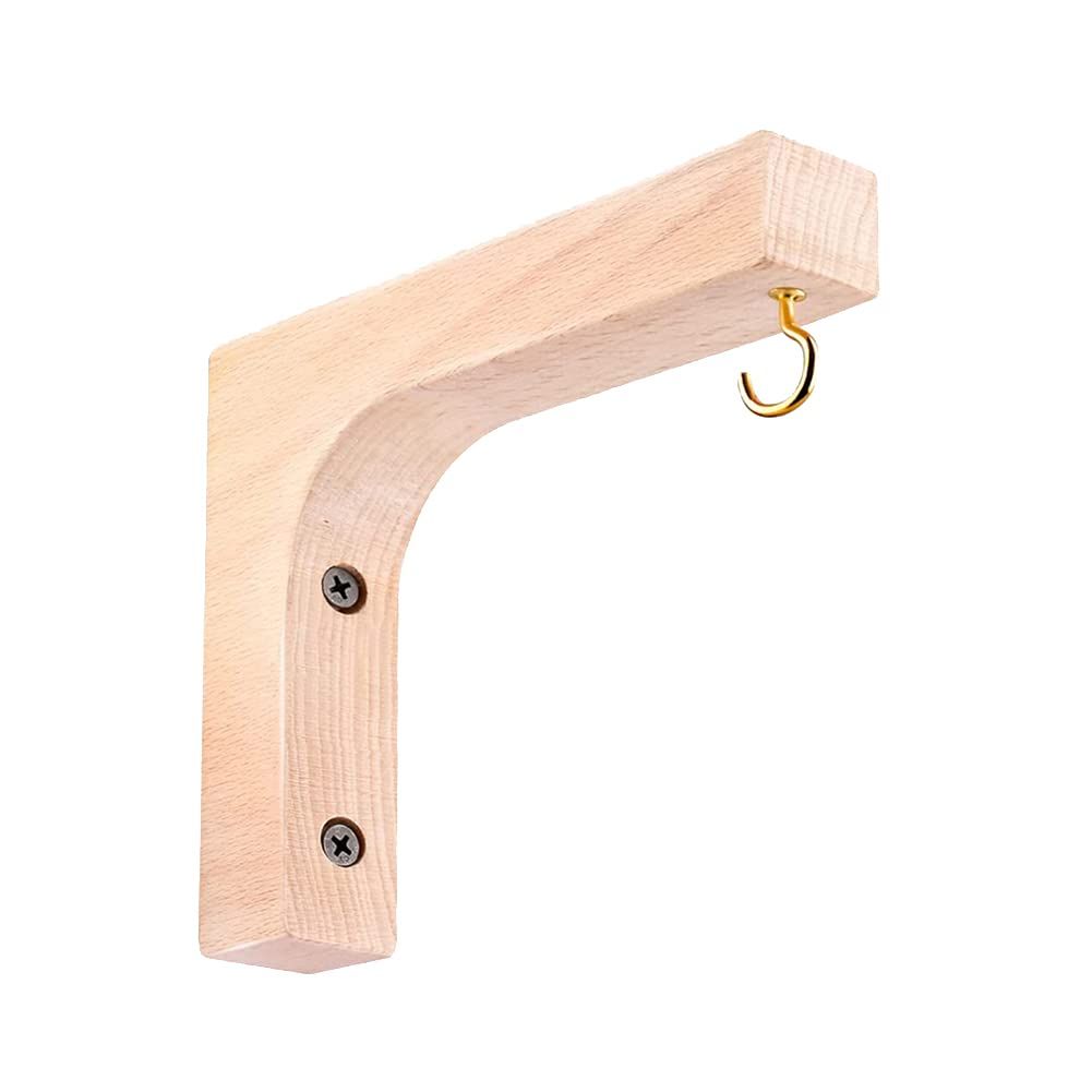 Wood Hanging Plant Hook Wooden Plant Hanger Wall Planter Hook Lantern Hanging Hook Wind Chime Hanger Decorative Hanging Bracket