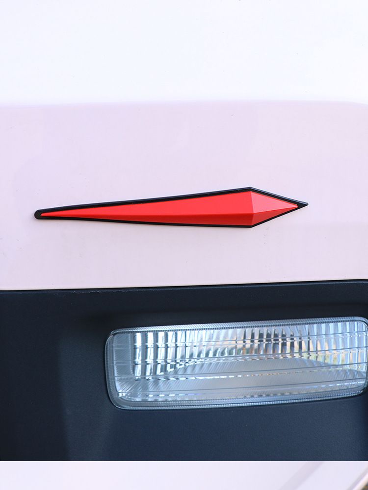 Ning zhi Car Bumper Strip TPE Arrow Design Red - decorative anti-collision strips (set of 4) โ image 2
