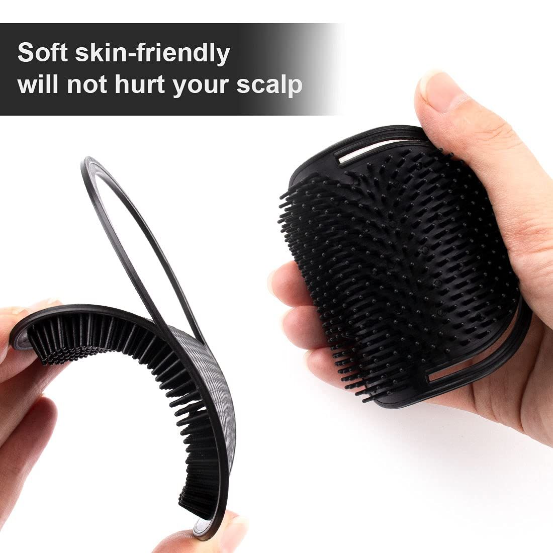 shampoo pocket comb massage hair comb pocket palm brush comb portable hair comb beard comb creative scalp massage brush comb โ image 3