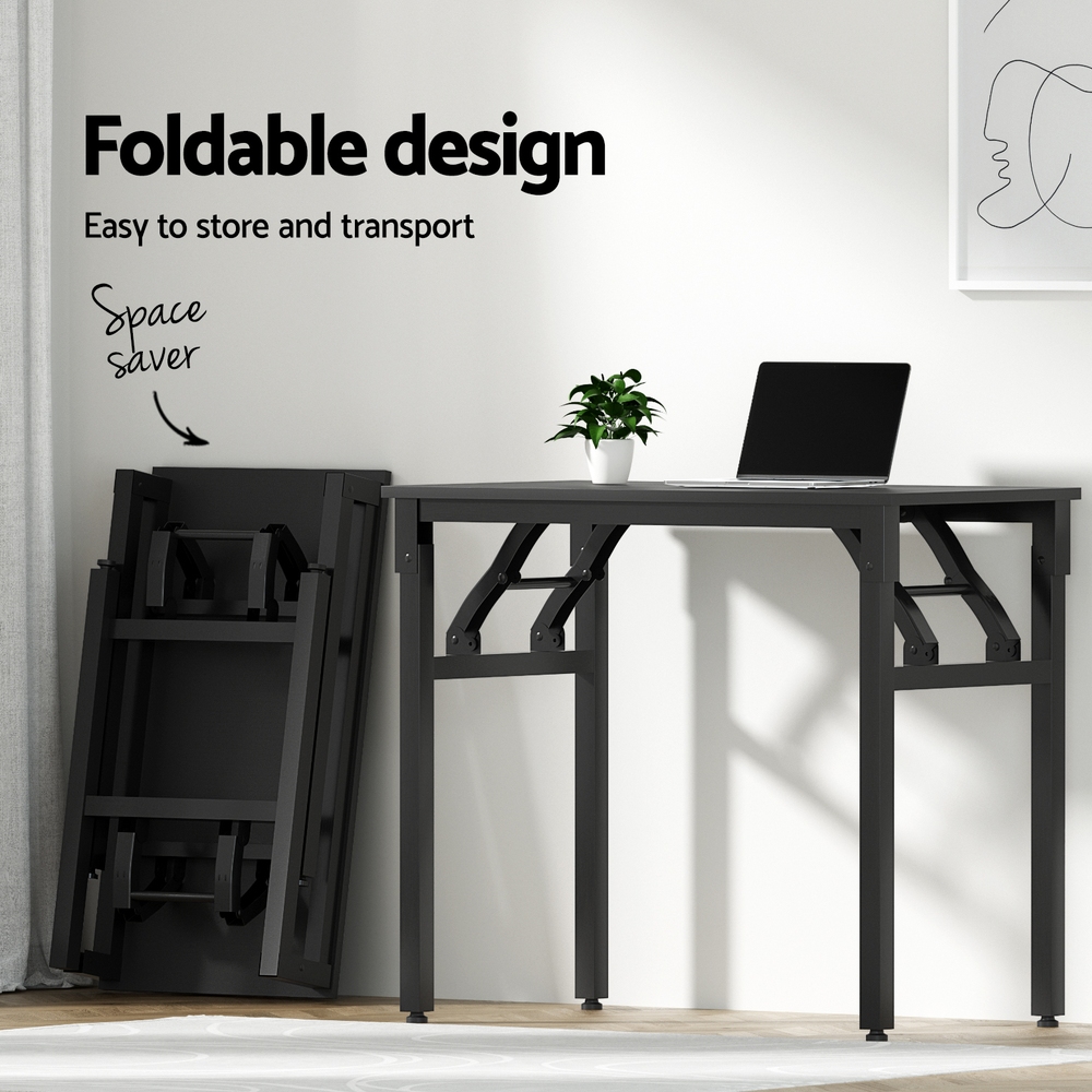 Artiss Computer Desk Foldable Balck 80CM โ image 4